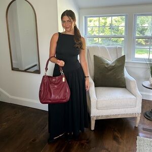 Abercrombie Black Drop Waist Dress Modal-Blend